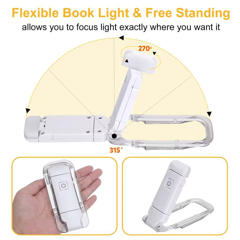 LED USB Rechargeable Book Light Reading - Reading Light Night Lamp